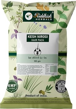 KESH NIROGI HAIRPACK 100GM | Herbal Hair Damage Control & Scalp Wellness Support | Riddhish Herbals