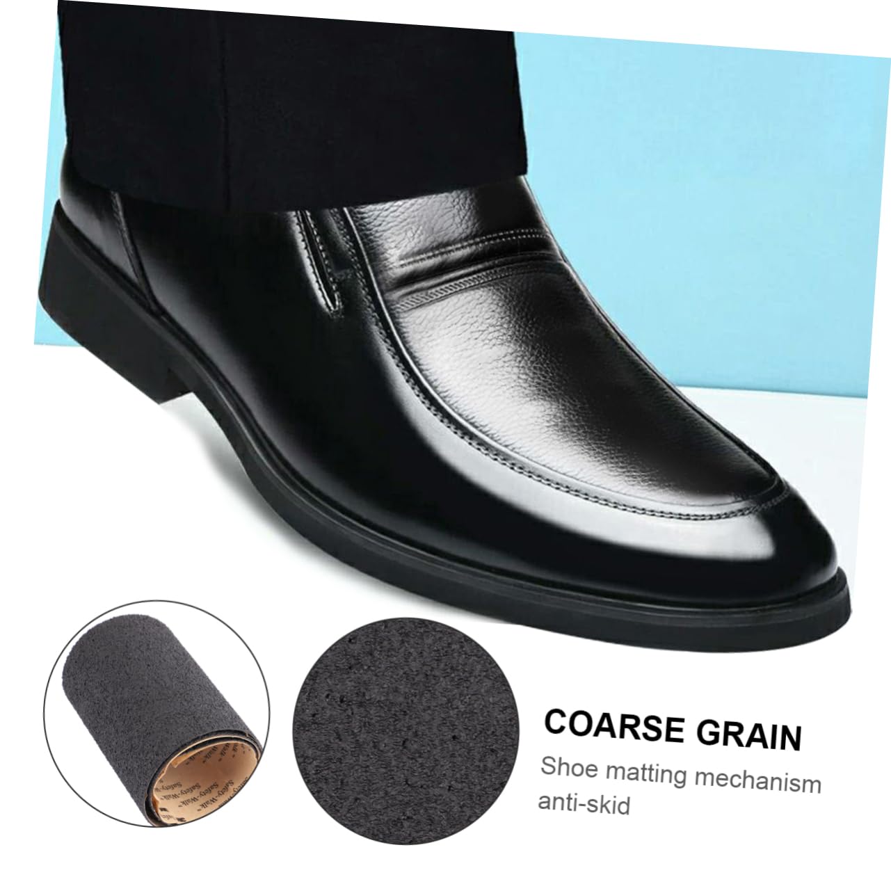 Ipetboom 3piezas Calcomanías Antideslizantes Para Zapatos Stickers De Para Altos y Botas Resistencia Al Desgaste Fácil Aplicación y Reducción De Ruido Negro