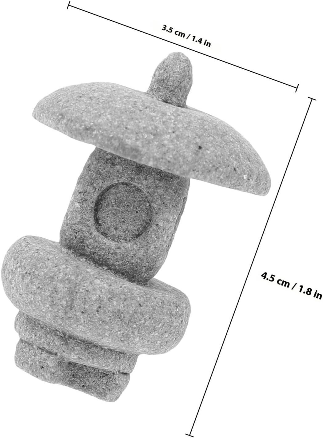 Mini Pagoda Statue Stone Zen Garden Ornament for Balcony Decor image 2