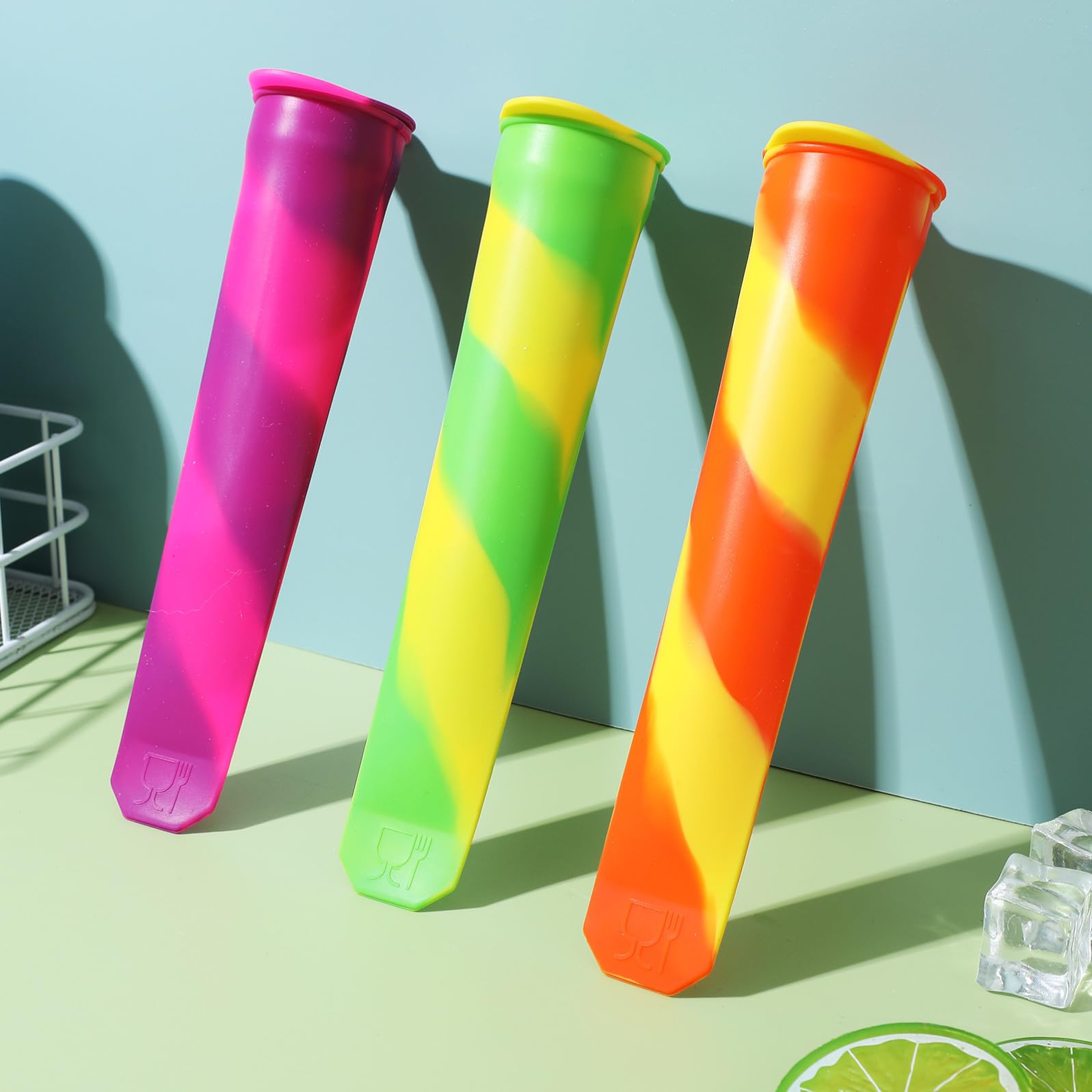 Moules à Glace Réutilisables et Souples 12 Pièces, en Silicone