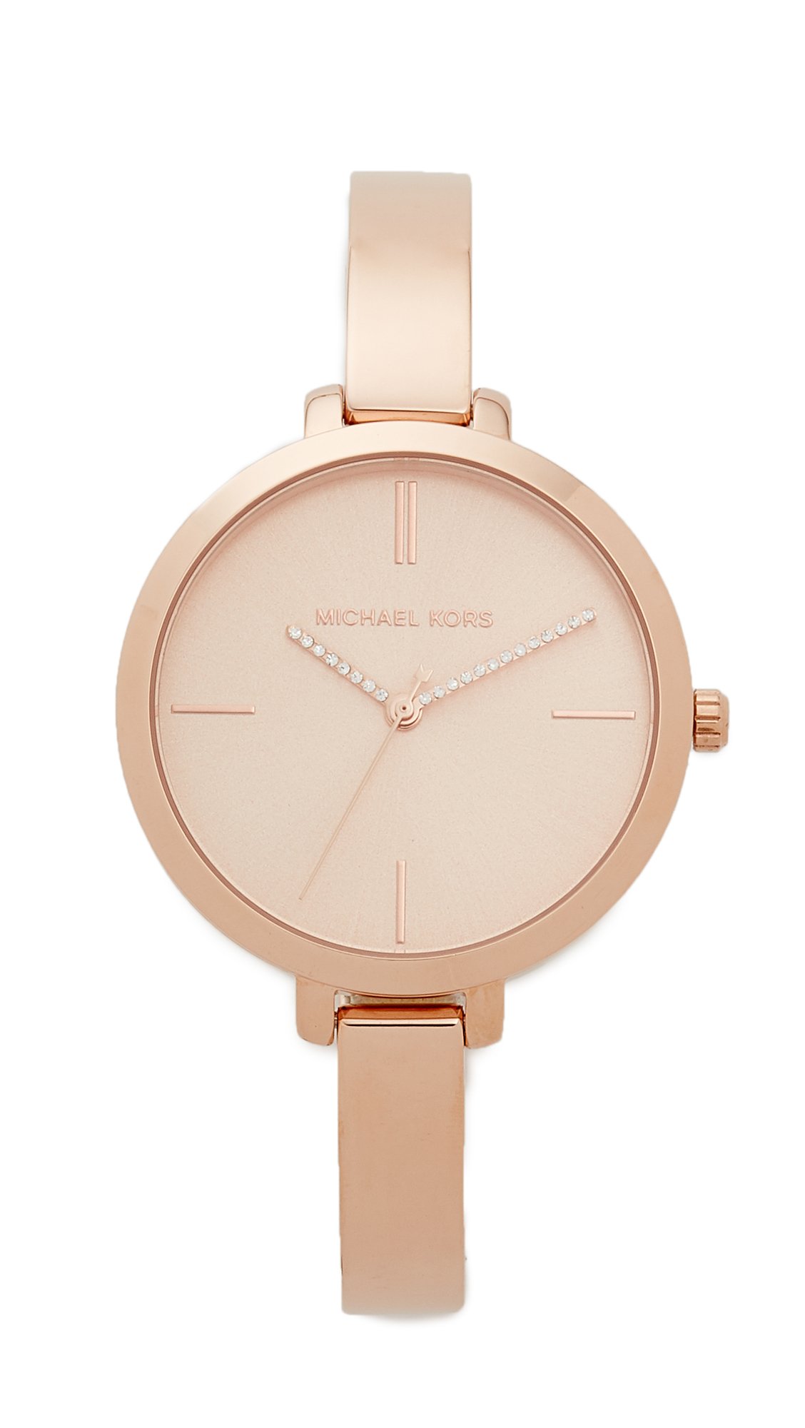Michael Kors Stainless Steel Analog Rose Gold Dial Womens Watch-Mk3735, Band_White (B072868314) Amazon Price History, Amazon Price Tracker