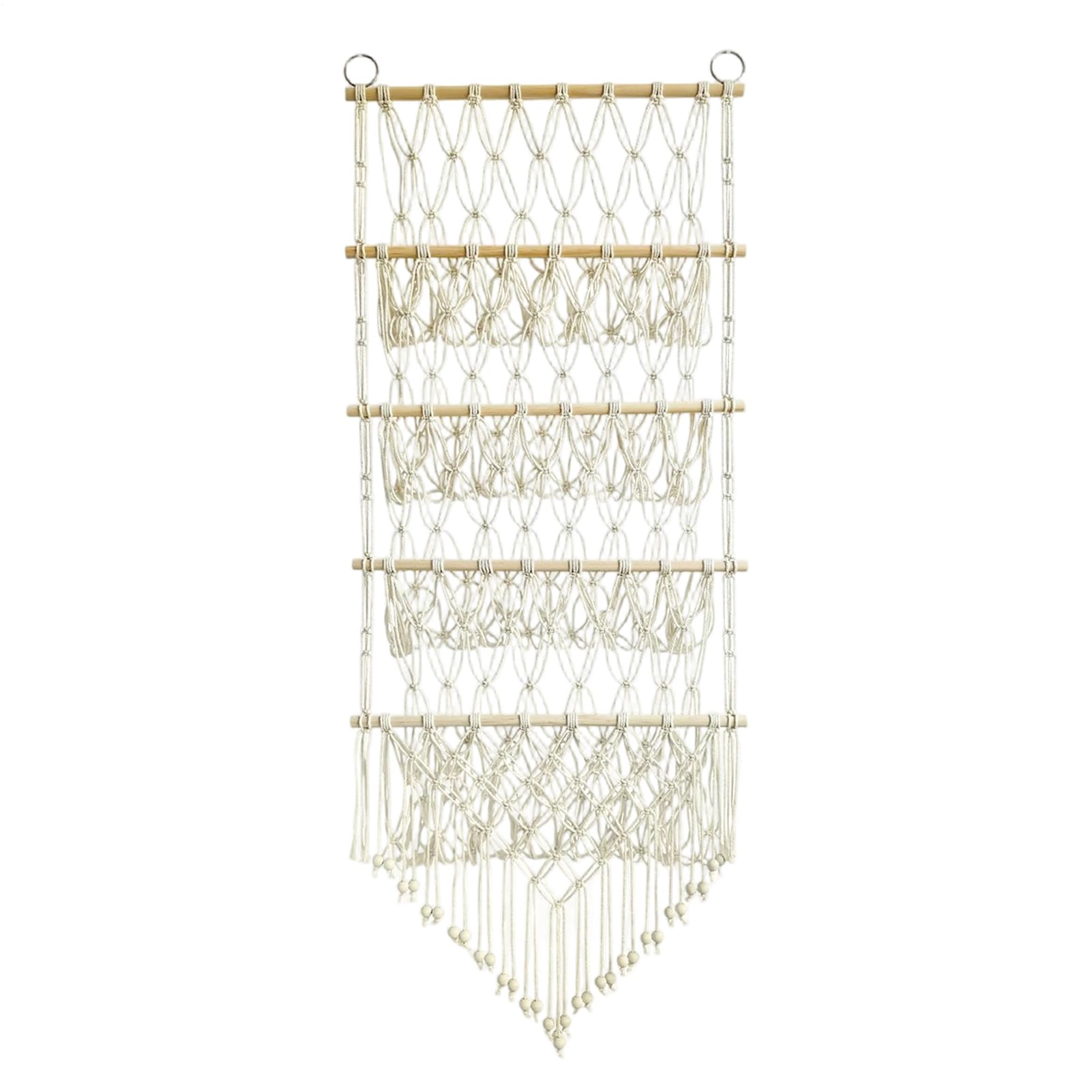 Hamac en maille peluche suspendu 4 niveaux structure durable porte