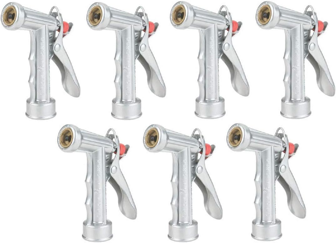 Pistol Grip Hose Nozzle, Metal, Mid-Size