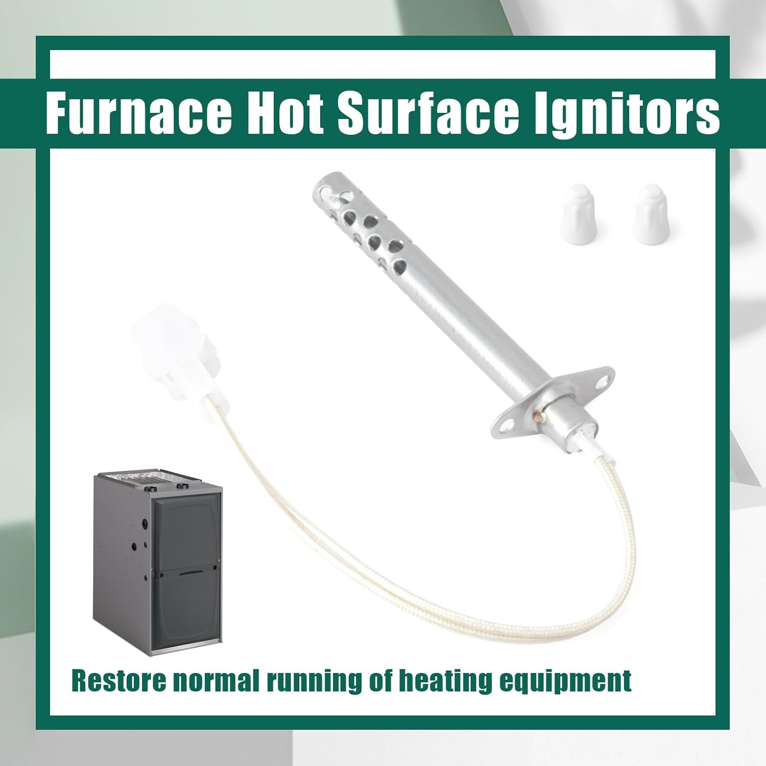 YUXIVCNE 767A-380 41-604 Furnace Hot Surface Ignitors Replacement for Robertshaw for Armstrong for Norton for White-Rodgers, Replace 44744-2 601XBM Igniters