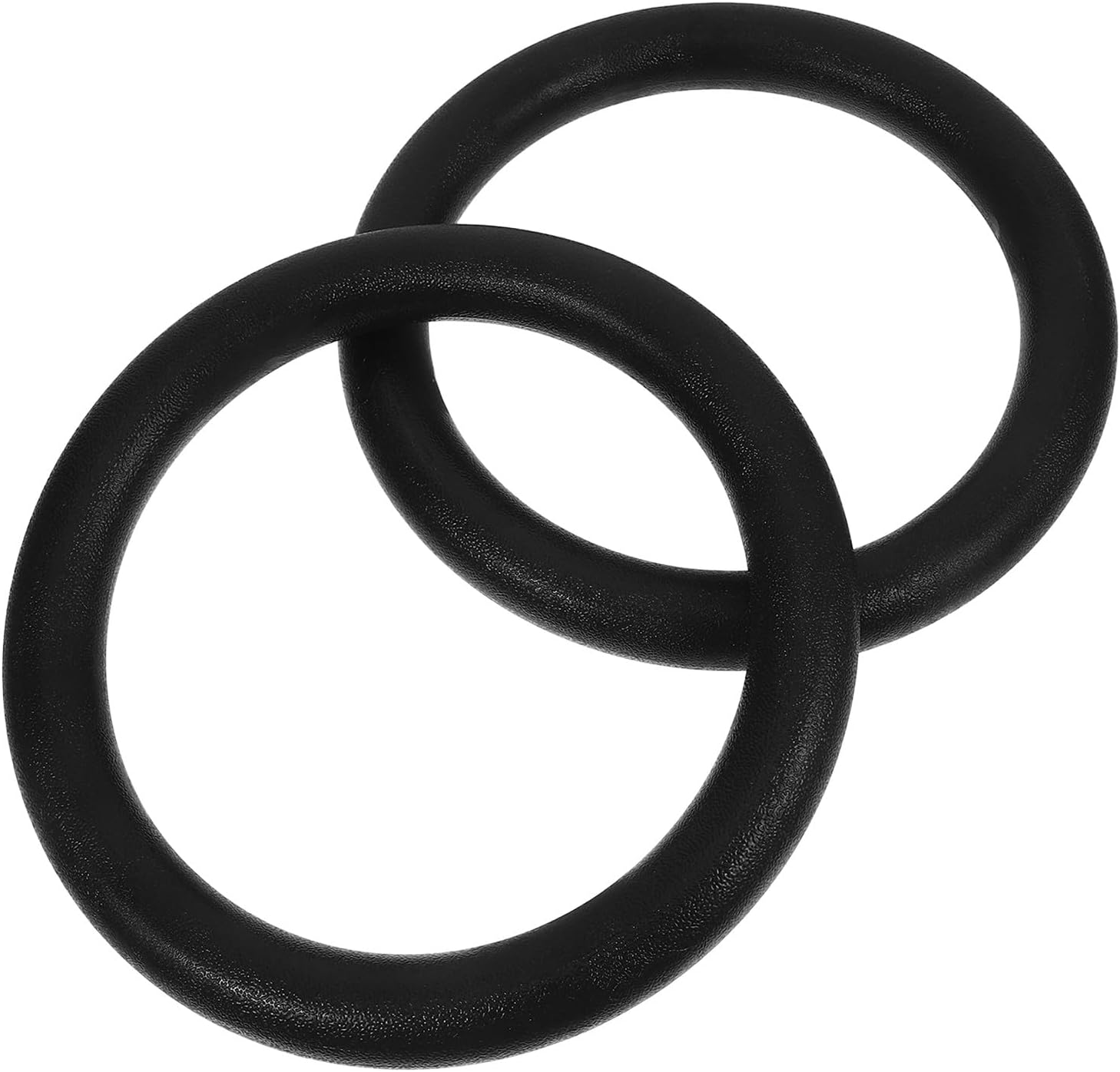 2pcs Fitness Rings Gymnastic Workout Rings with Black Abs Plastic for Bodyweight Strength Training and Full Body Exercise