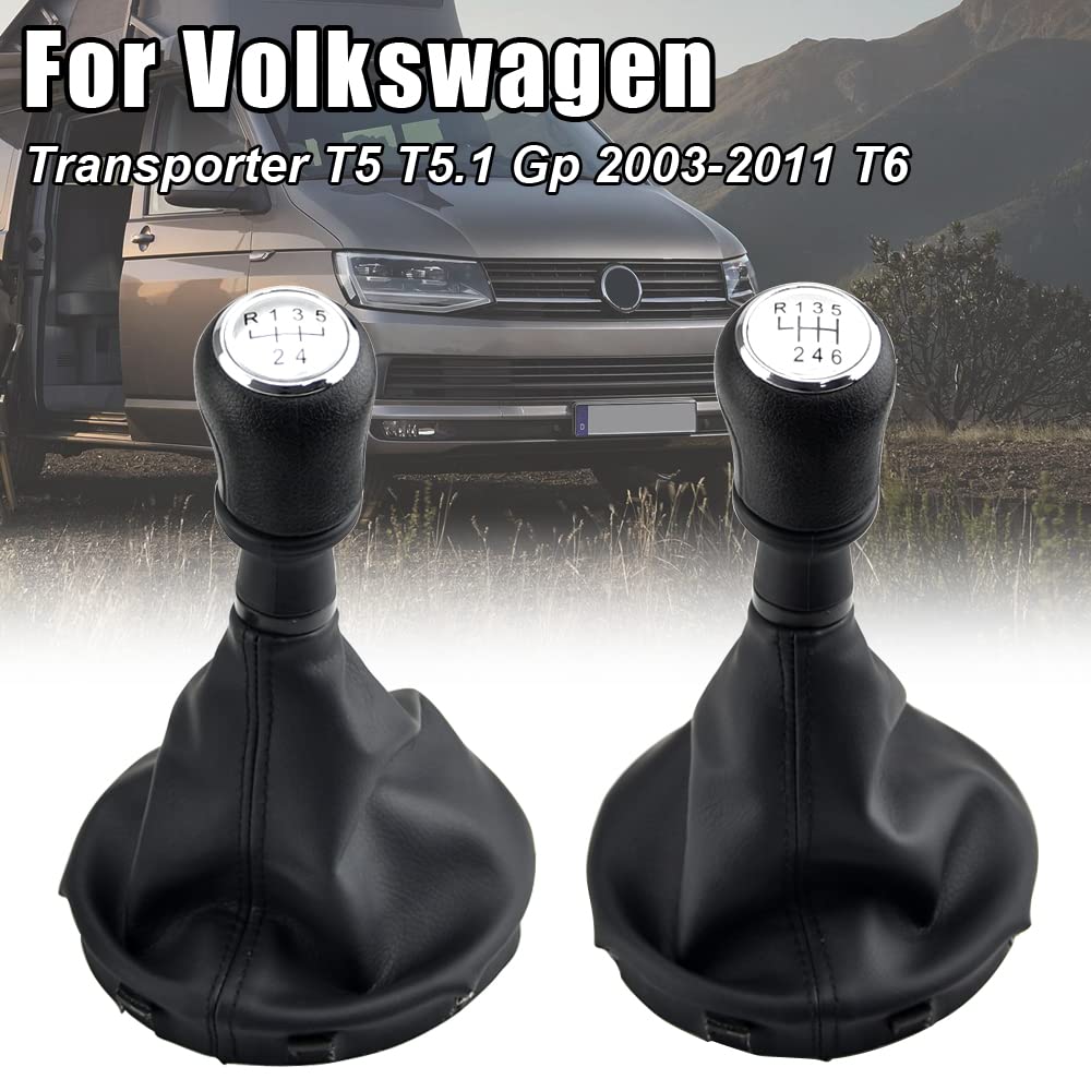 6 Tappo/coperchio del pomello del cambio per VW T5 Transporter (il reg – GmbH