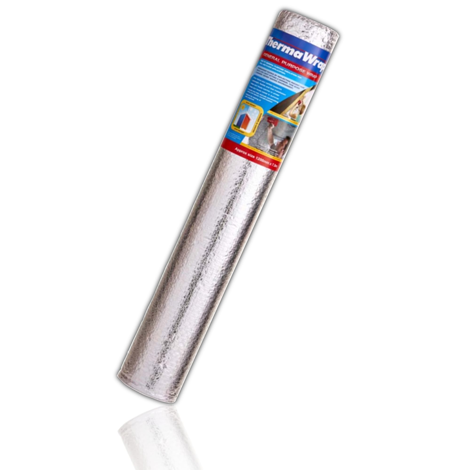 Thermawrap Bubble Insulation Roll 1200mm x 7.5m – Double Foil Reflective, Multi-Purpose Thermal Barrier for Loft, Walls, Roof, Greenhouse, Pipe & Shed – Easy Install, Energy Saving, Moisture Resistant