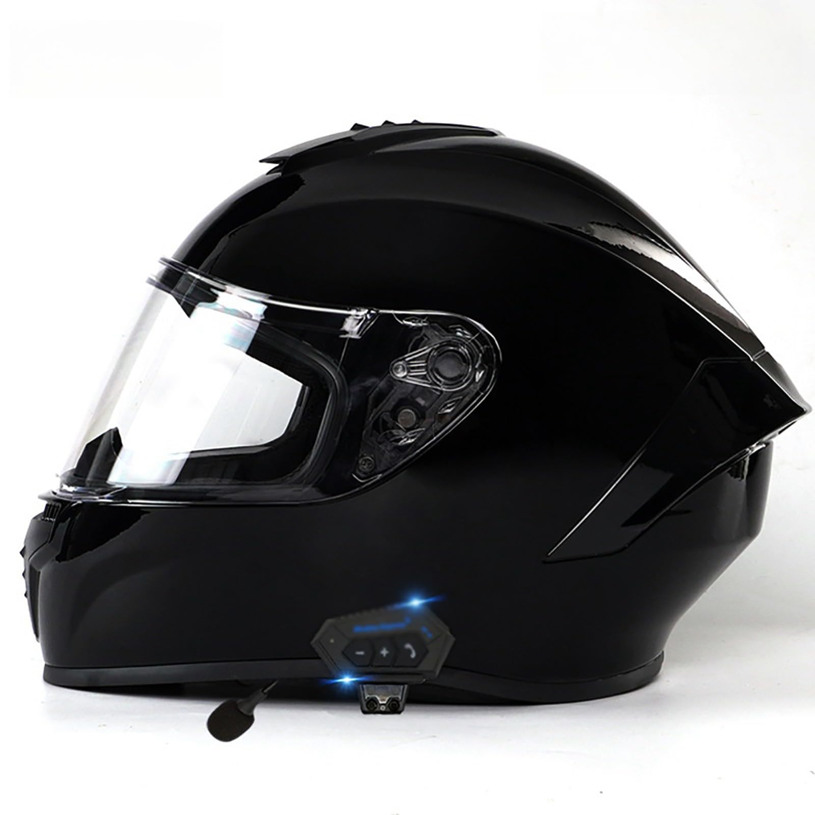 Kask motocyklowy integralny z wizjerem, lekki kask motocyklowy z wentylacją, dla dorosłych, do ruchu miejskiego