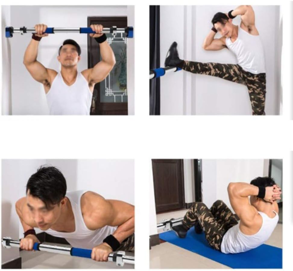 AGYH Telescopic Horizontal Bar, Corridor Arm Strength Training Equipment, Abdominal Back Pectoral Exercise Bar，130-175cm, Load 300 Kg