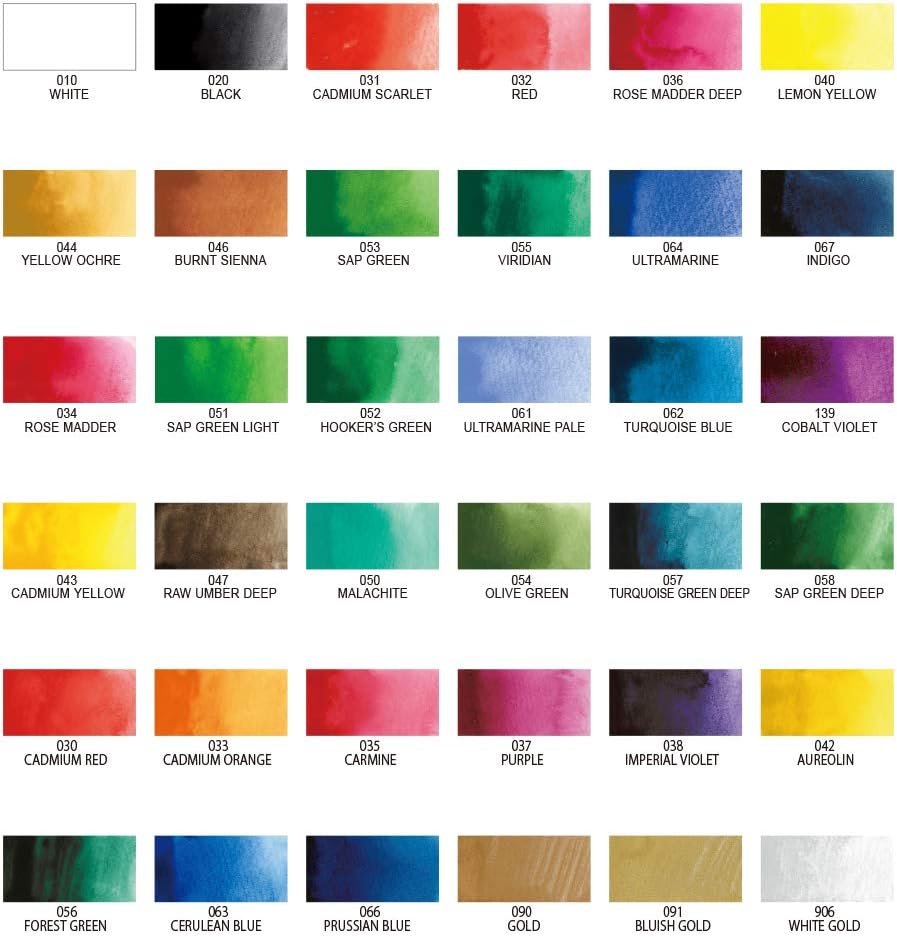 Kuretake Gansai Tambi Watercolor Set - 36 Artists' Grade Colors view 2