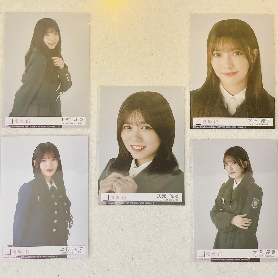 Amazon.co.jp: 櫻坂46 武元唯衣&上村莉奈&大沼晶保 生写真5枚セット
