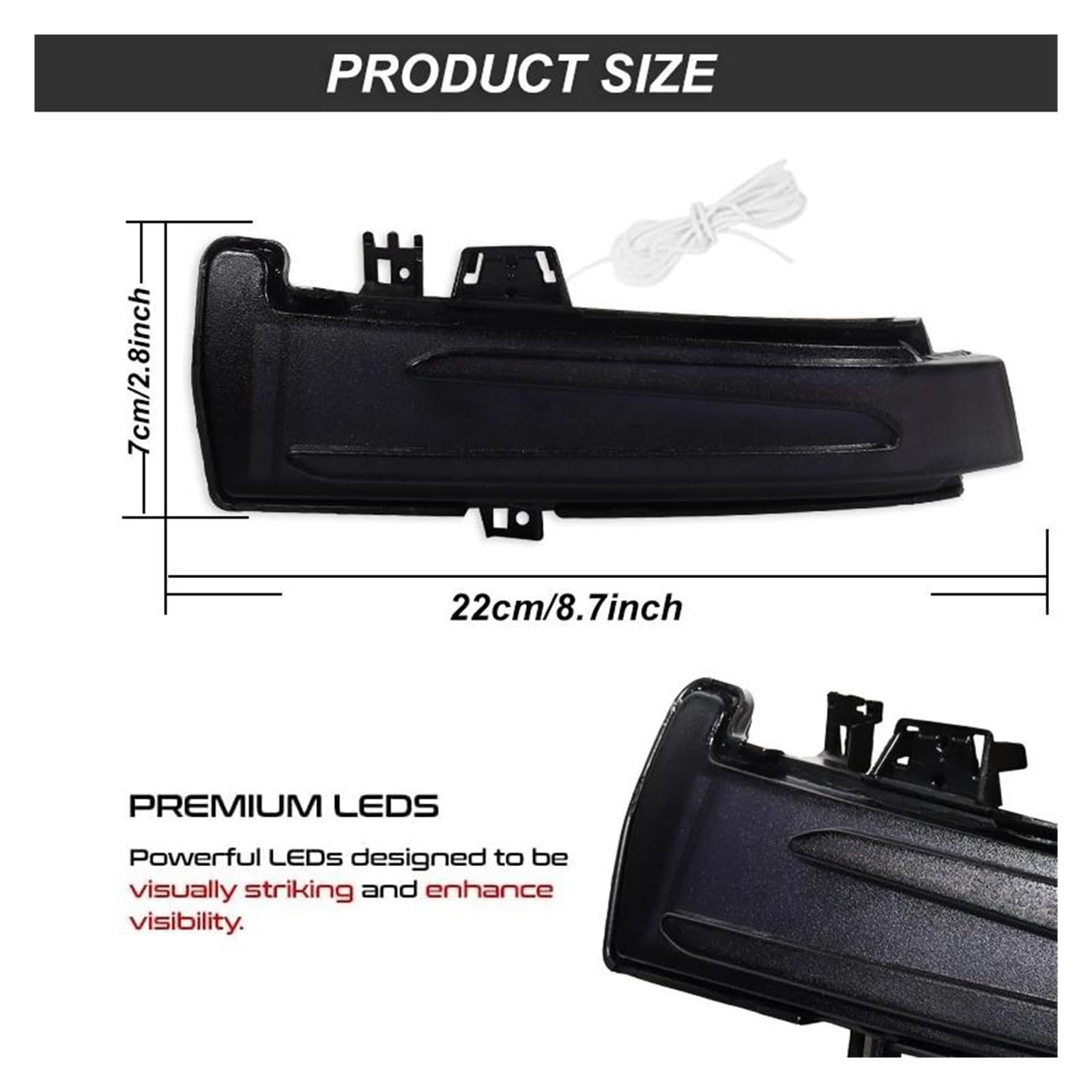 Segnale Svolta Per Mercedes Per Benz ABCES Per CLA GLA CLS Classe W176 W246 W204 W212 C117 X156 Lampeggiante Indicatore direzione luminoso Frecce Laterali(One Color Amber)