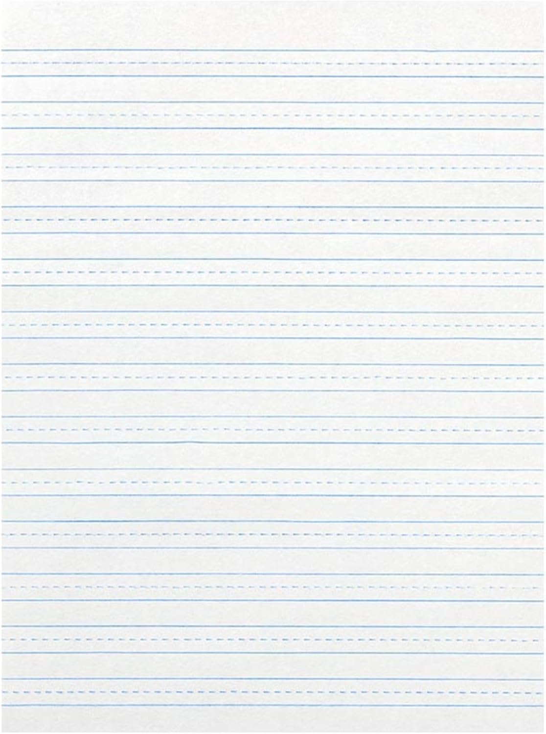 School Smart-85353 Skip-A-Line Ruled Writing Paper, 3/8 Inch Ruled Short Way, 8 x 10-1/2 Inches, White, Pack of 500