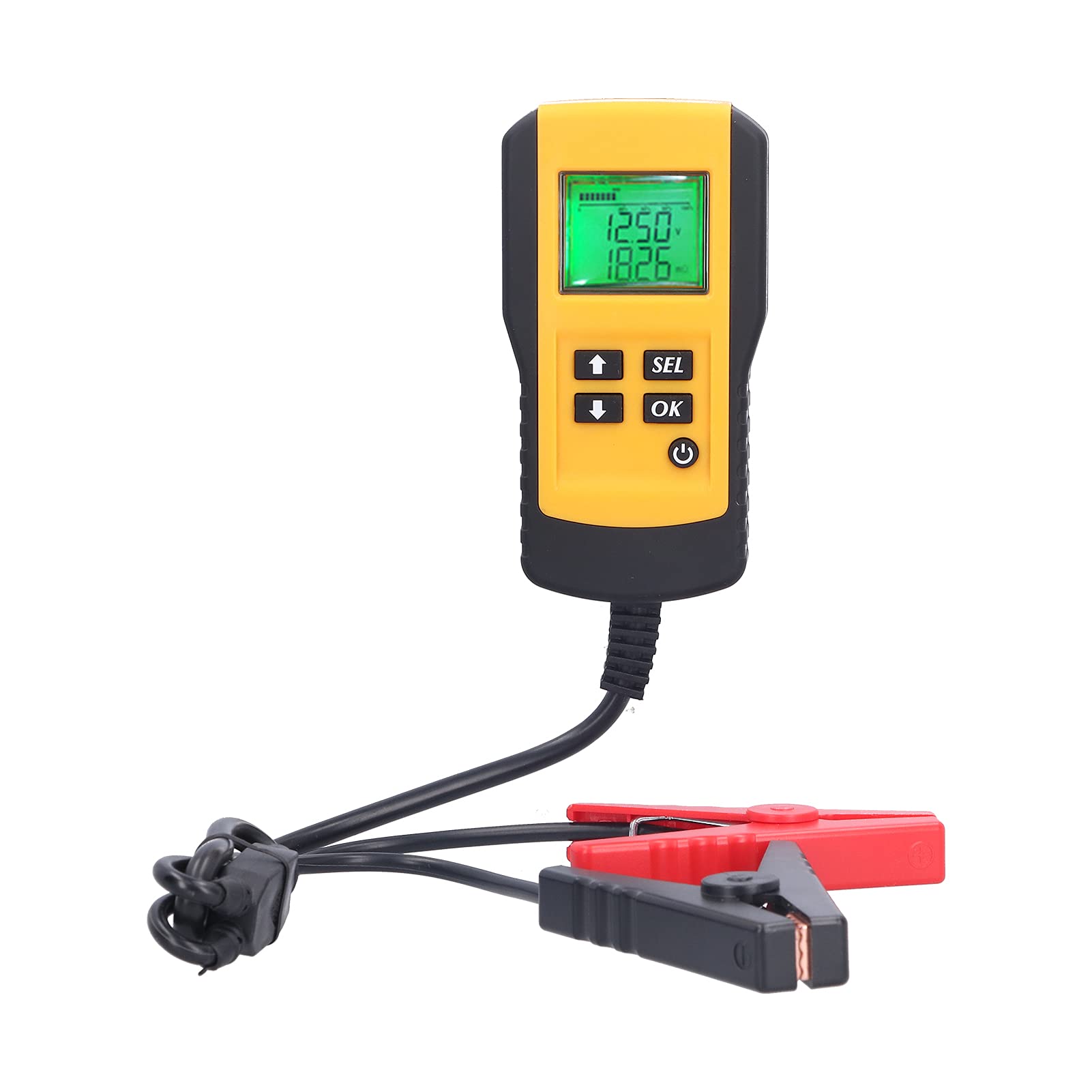 Haofy Probador de Batería Digital Analizador de Batería de Alta Precisión para de 12 V, Comprobador de Portátil para Análisis de de Automóvil Adecuado para Trabajos Eléctricos