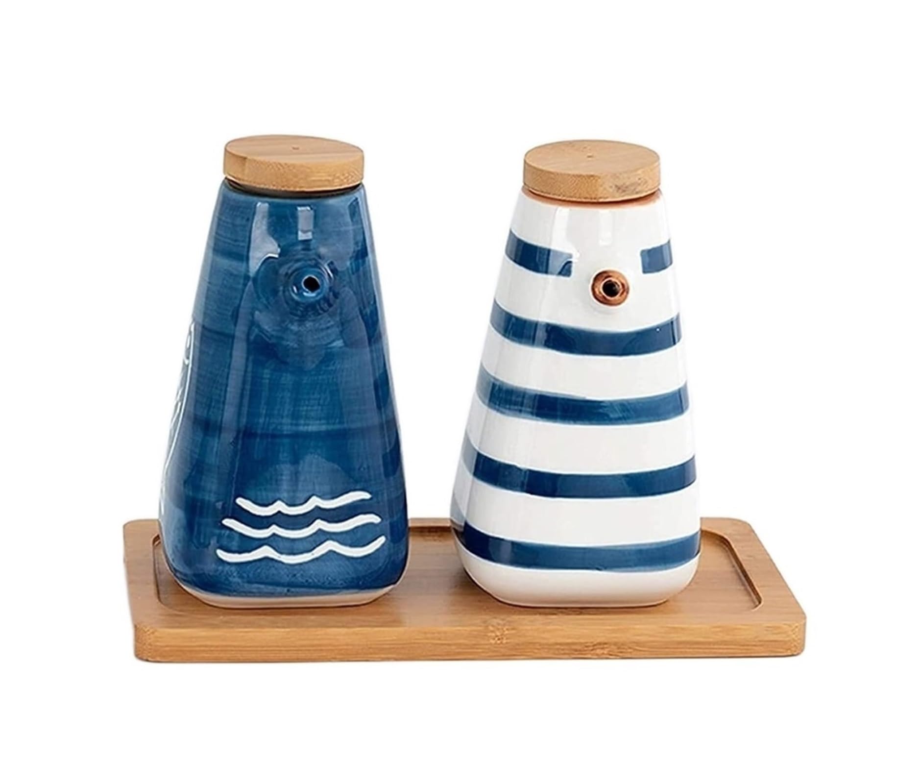 Set Olio e aceto Dispenser for Olio e aceto, Bottiglia for Olio in Ceramica Bot, Bottiglia for Salsa di soia con Tappo in Sughero,/Salsa di soia/ampolla for aceto, condimento Liquido Oliera