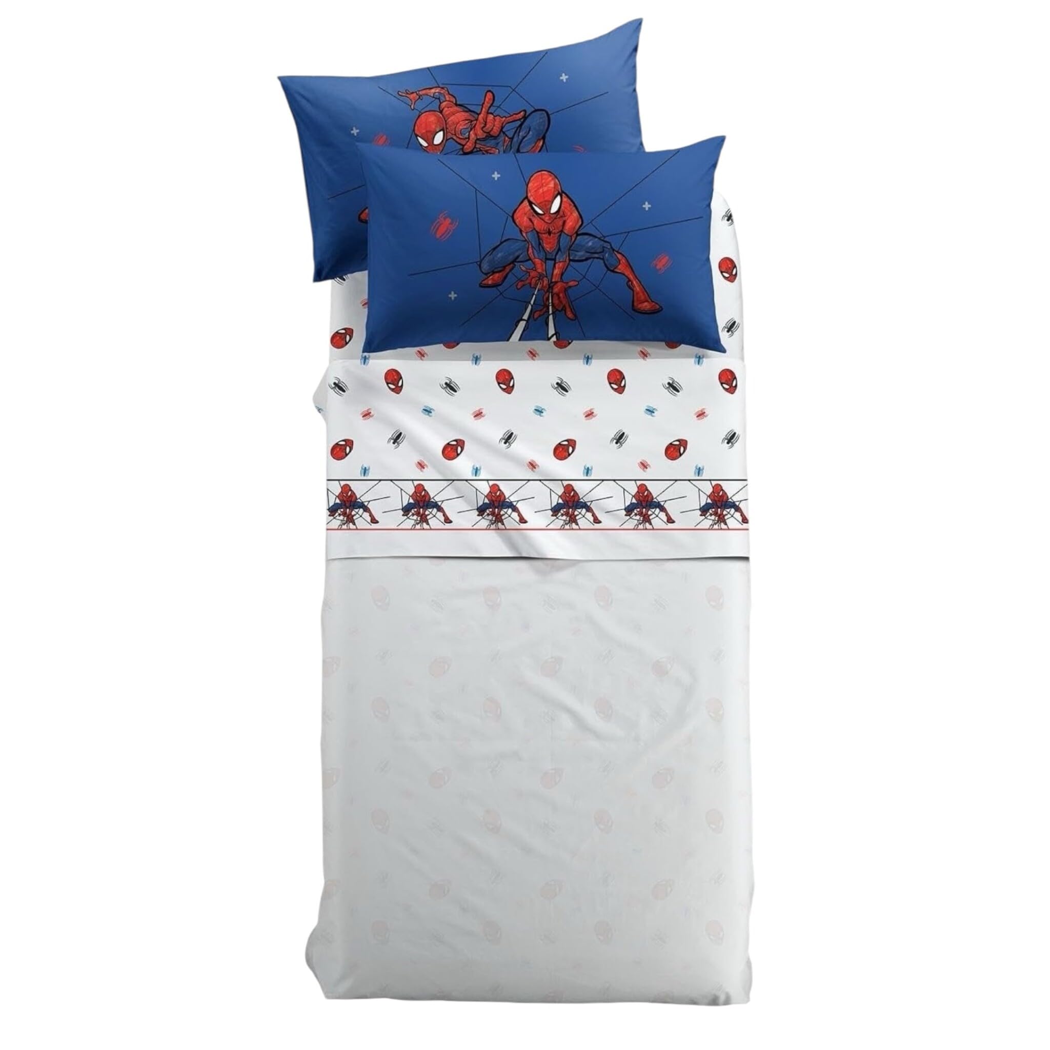 Caleffi - Spider-Man Spidey dekbed voor eenpersoonsbed Line Marvel