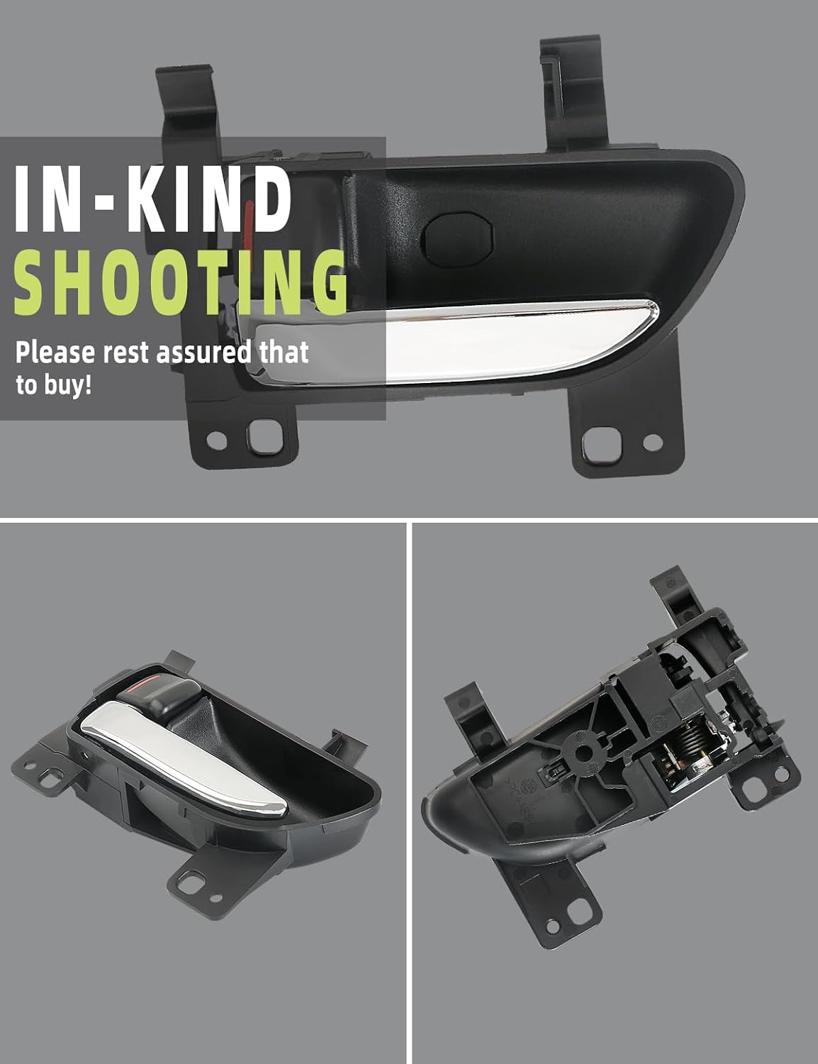 Interior Door Handle Front or Rear Left Driver Side Compatible with Subaru 2009 2010 2011 2012 2013 2014 Accessories Parts Replaces 61051FG032JG