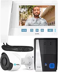 KIT PORTEIRO ELETRONICO HDL C/VIDEO E CAM AUX/VIDEO ADVANCE - 7" BRANCO - 90.02.11.998