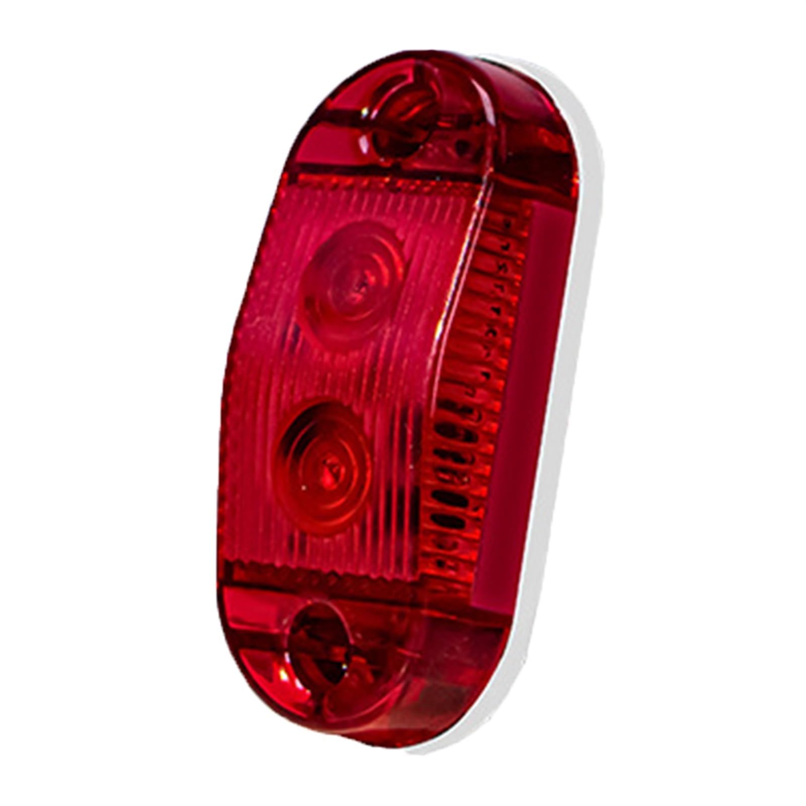 THE WHITE SHOP 2pc 2.5" Amber LED Trailer Marker Light Kit [DOT FMVSS 108] [SAE P2] [Surface Mount] [Waterproof IP67] Side Marker Lights for Trailer Truck(Red)
