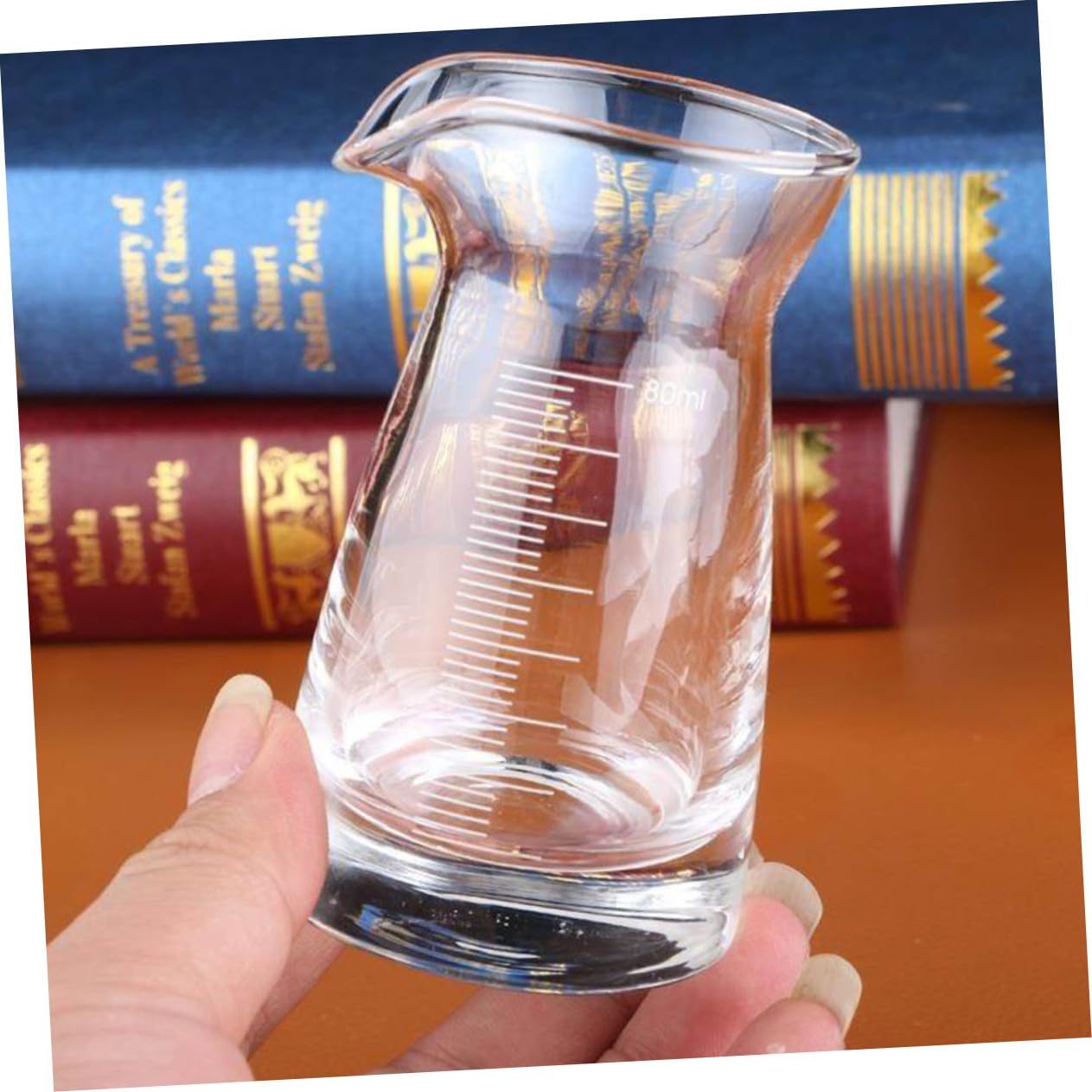 6 Pezzi Bicchieri Misuratori in Vetro con Tacca Graduata Misurino Cocktail Resistente per Liquidi Vodka Whiskey e Drink Bar Superficie Liscia e Trasparente per Misurazioni Precise