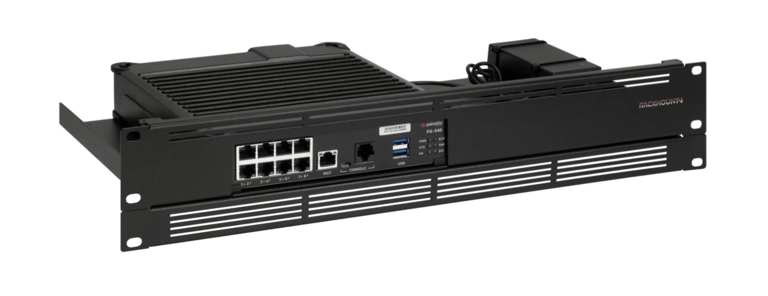Kit di Montaggio Rack per Dispositivi di Rete e Sicurezza, Formato Compatto, Nero