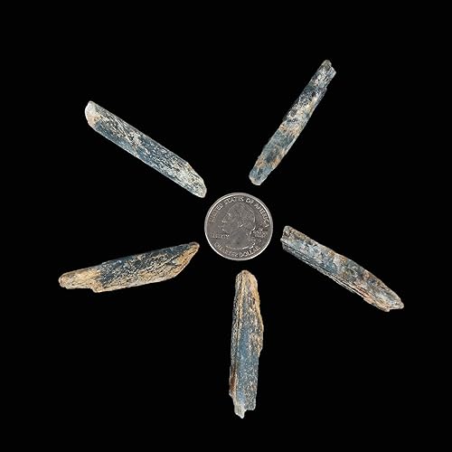 Miniatura 3 de GEMHUB Colecciones de piedras de hoja de cianita natural, reiki, cristal curativo para meditación, vaso, cabbing, curación de cristales, decoración