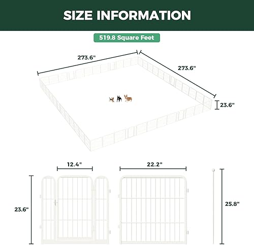 Miniatura 156 de FXW Rollick - Corralito para perros para patio, campamento con casa rodante, patentado, 50 pulgadas, 8 paneles