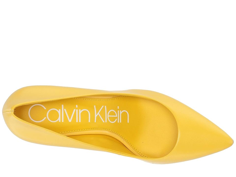 

Calvin Klein Gayle Pump (Lemon Leather) High Heels, Yellow