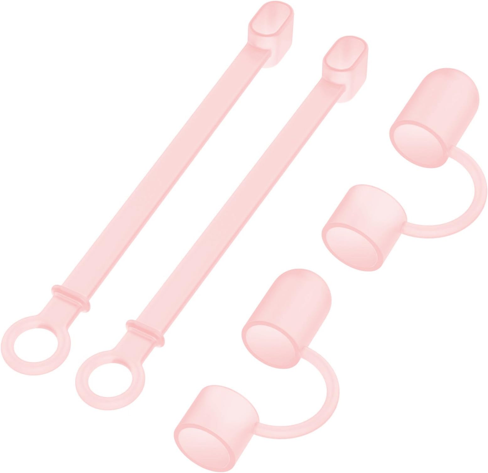 Apple Pencil Cover, TitanFan Protective Cap,Food-Grade Silicone Glow in The Dark Kit, 2 Sets (Light Pink)