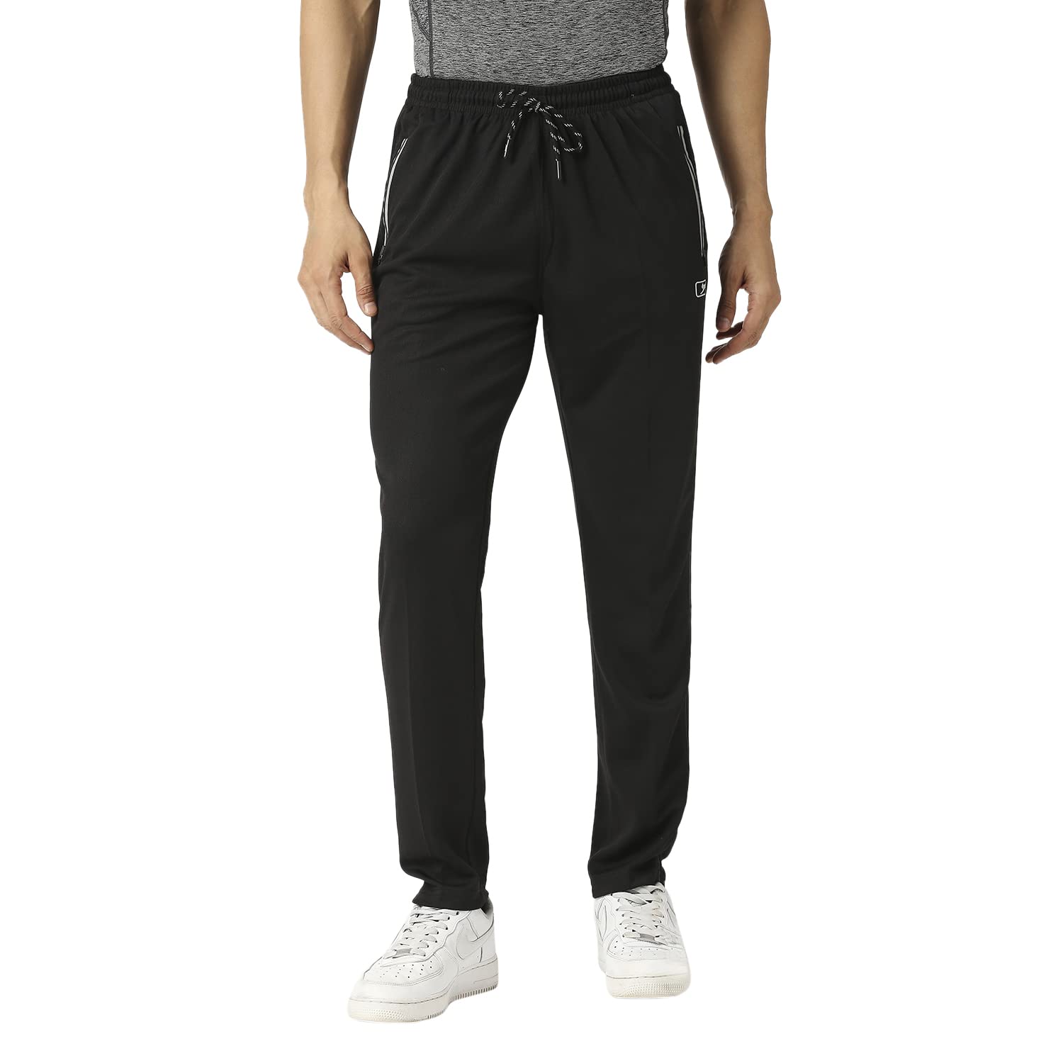 black panther Acti Fit Men's Track Pants | Polyester Mid Rise Regular Fit Track Pants for Men | Casual Trousers | Gym Trackpants | Activewear Sports Lowers for Man (200557LHXC)-picture-22