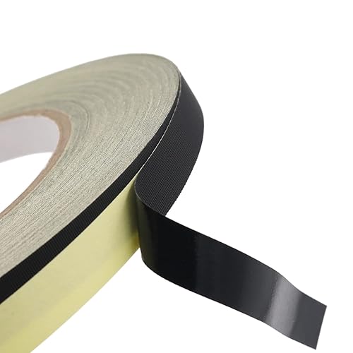 Miniatura 2 de Cinta aislante eléctrica negra, 0.3 pulgadas x 100 pies (0.315 in x 98.4 ft), cinta adhesiva de tela de acetato para laptop, arnés de cables de