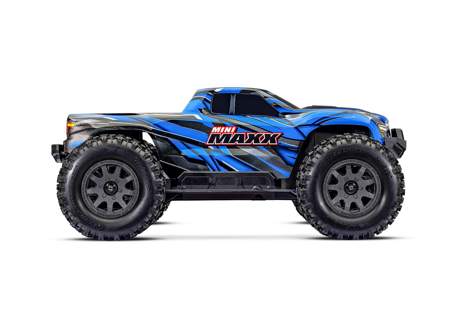 TRAXXAS Mini Maxx 4WD Brushless BL-2S RTR 1:12 Monster Truck niebieski z akumulatorem + ładowarka USB / C 2 A