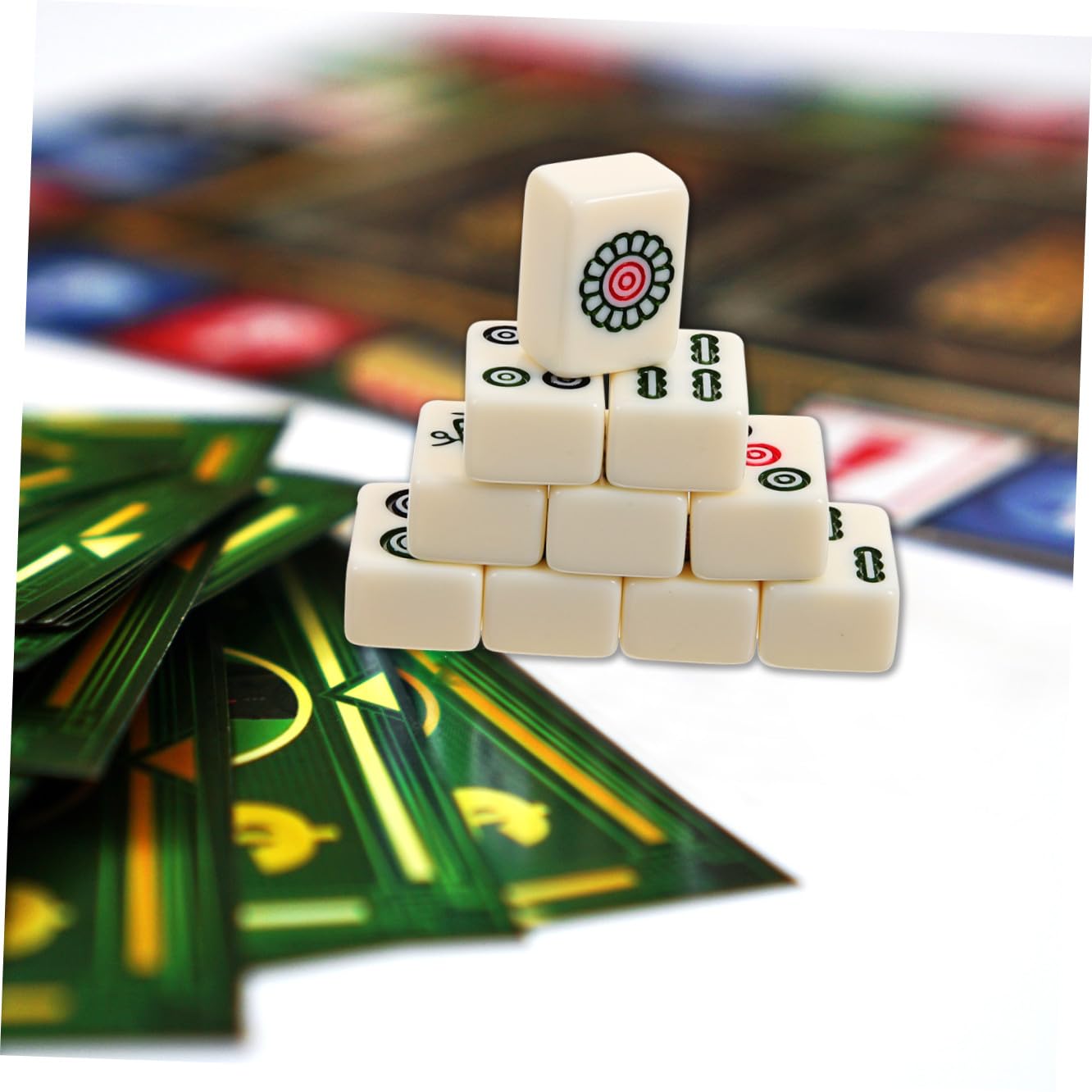 Mahjong Cinese Set Da Gioco Portatile Accessorio Per Gioco Da Tavolo Mini Kit Custodia Per Viaggi e Intrattenimento