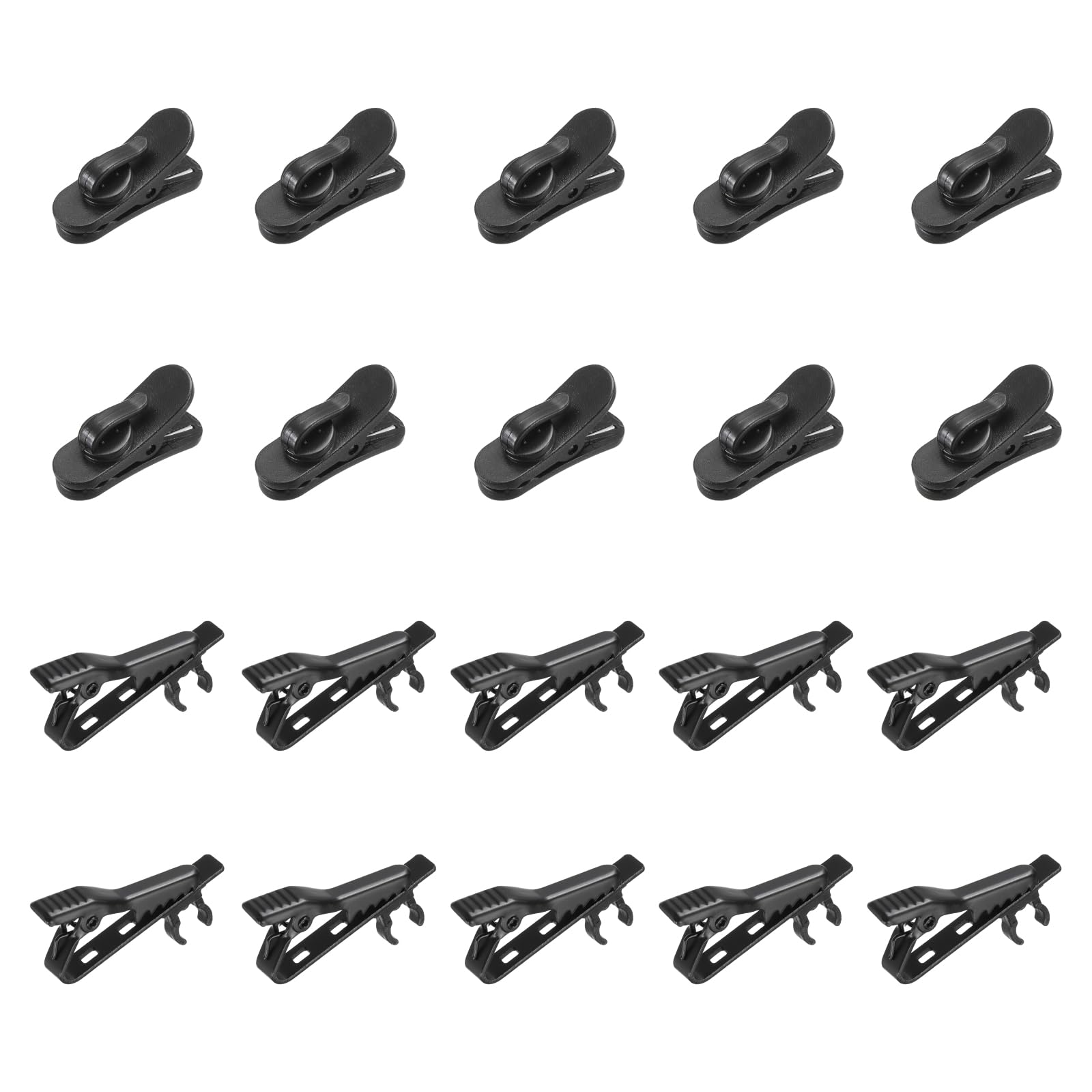 MECCANIXITY Microphone Metal Tie Clip Mini Microphone Clamps 6mm with Wire Clip for 1.8mm 1 Set