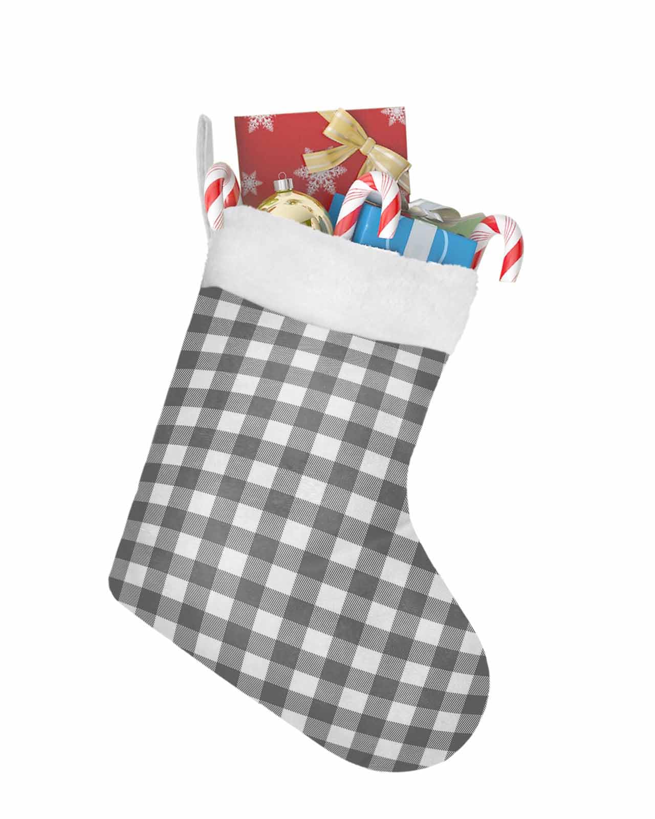 Amazon.com: Christmas Stockings,1Pcs Country Style Gray and