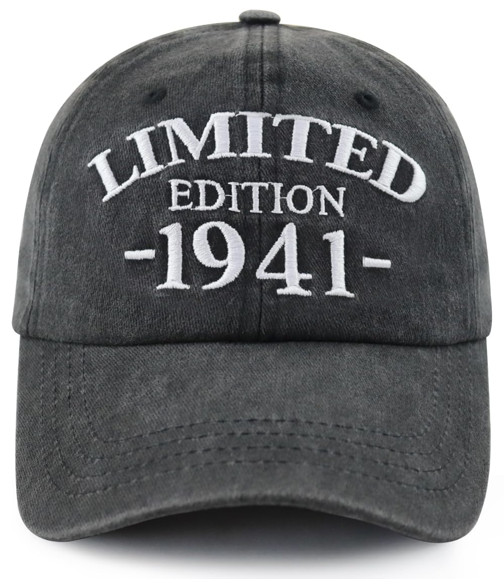 Limited Edition 1940 1941 1942 1943 1944 1945 1946 1947 1948 1949 Hat for Women Men, Adjustable Cotton Baseball Cap