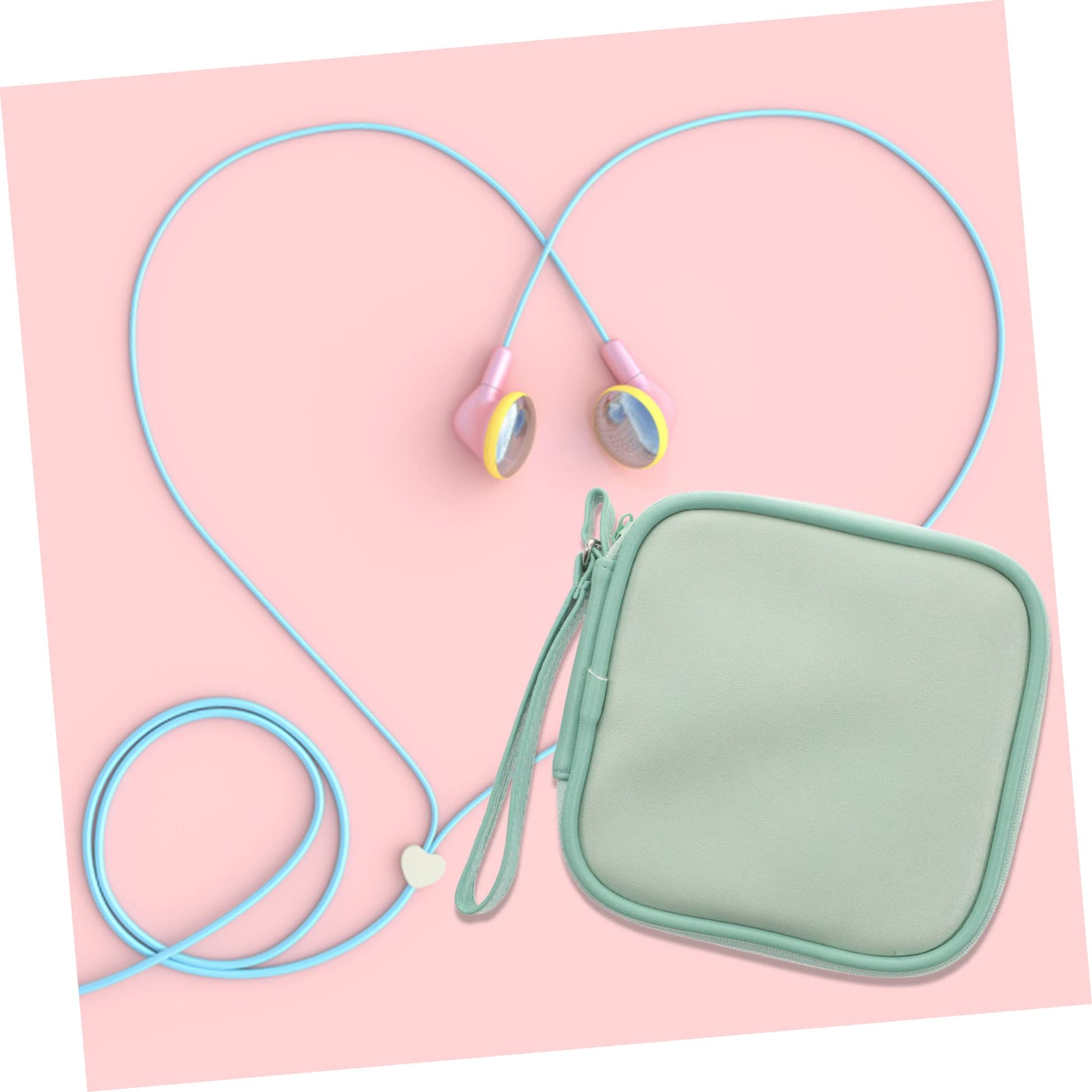 Gadpiparty 5piezas Bolsa Organizadora Portátil para Cables y Accesorios Electrónicos Estuche De Almacenamiento Capacidad Adecuada Fácil Cierre Cremallera para Auriculares y Cargadores