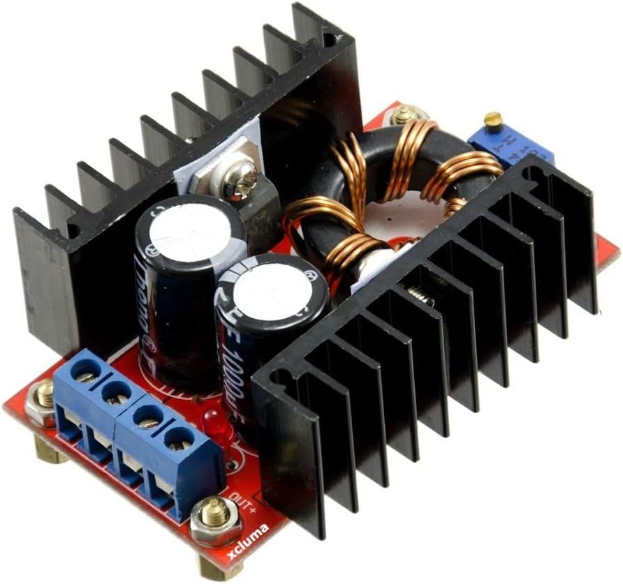 DHRUVPRO 150W DcDc Boost Converter 1235V/6A StepUp Adjustable Power