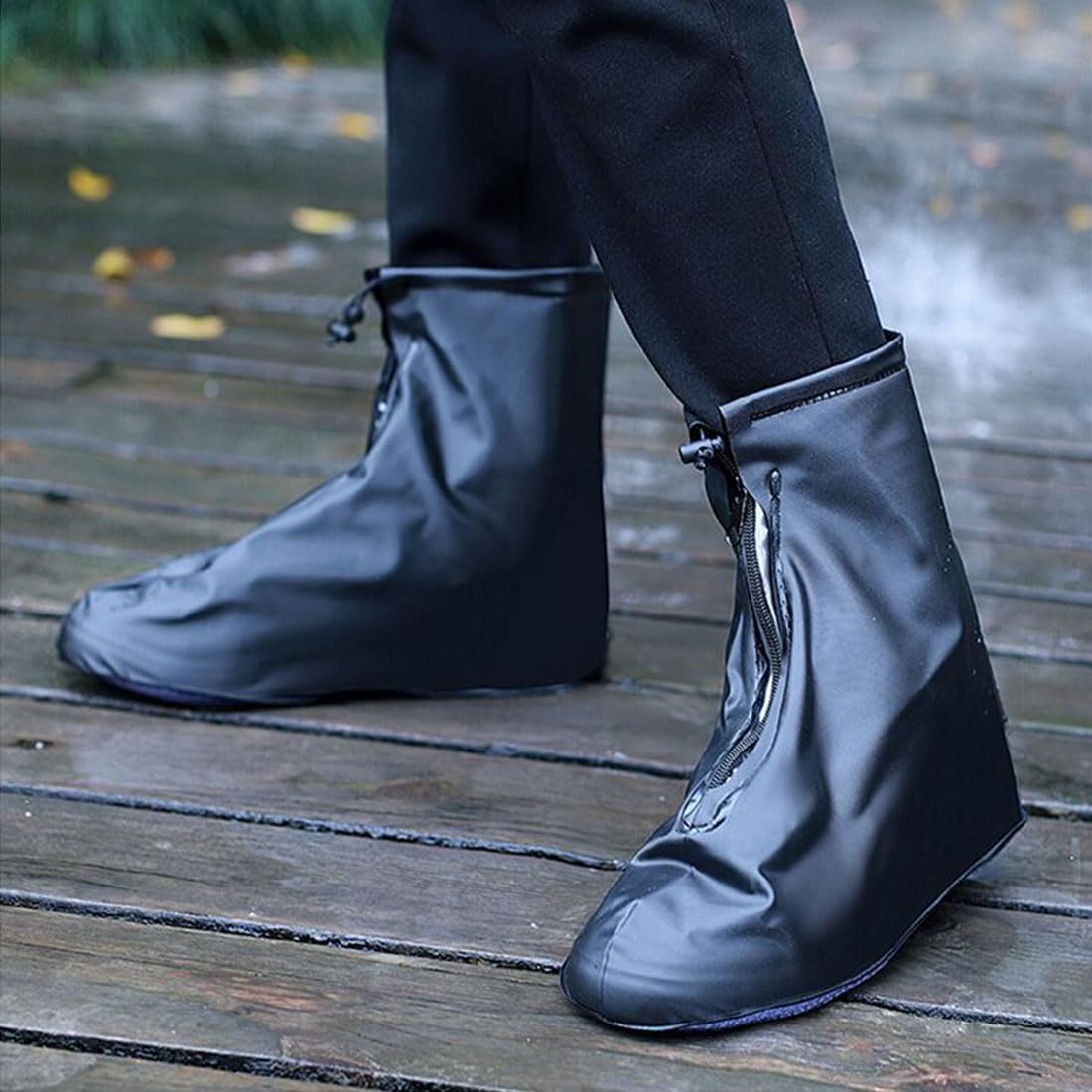 Copriscarpe Impermeabili Riutilizzabili - Antiscivolo E Pieghevoli - Foto 4