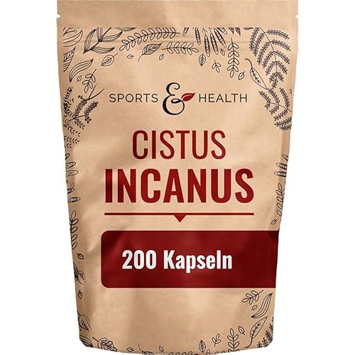 Cistus Incanus Kapseln - 180 Kapseln - 860mg pro Tagesdosierung - Vegan - Zistrose Kapseln - Zystus
