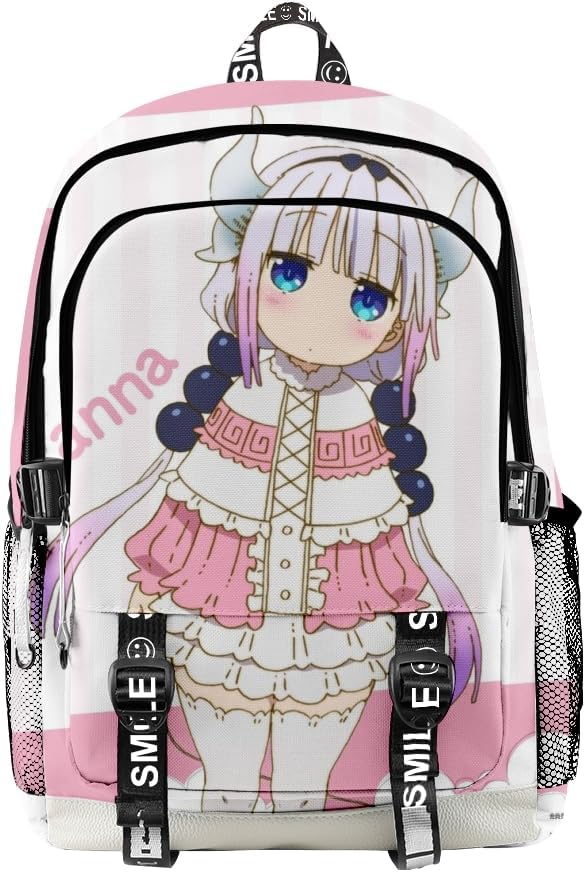 ISaikoy Anime Miss Kobayashi's Dragon Maid Backpack Tohru Daypack Laptop Bag 3D Printing School Bag Bookbag 5