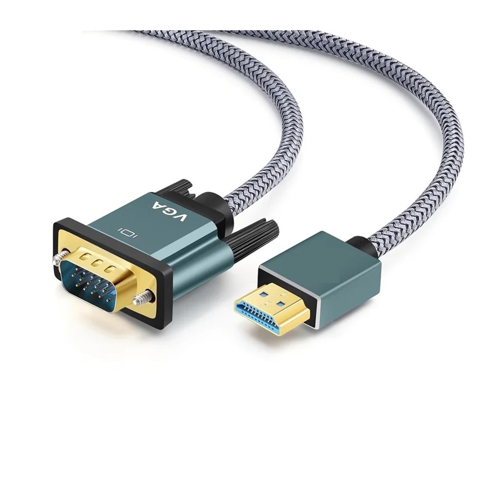 Cable HDMI a VGA con carcasa de aleación de aluminio premium de 1m 7
