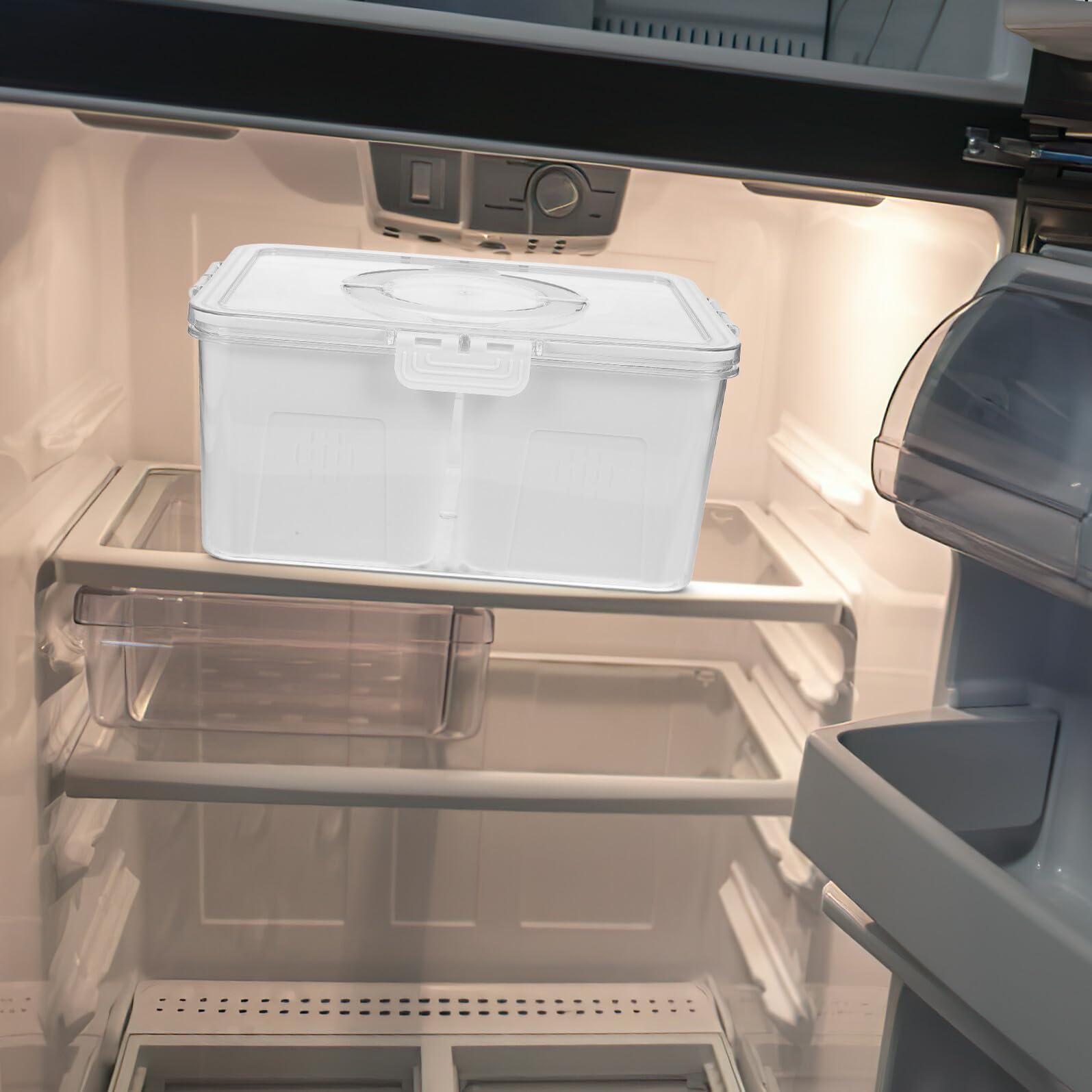 Healifty Caja de Conservación de Alimentos para Cocina y Refrigerador Contenedores para Almacenar Alimentos Tapa para Mantener Frutas y Verduras en Buen Estado