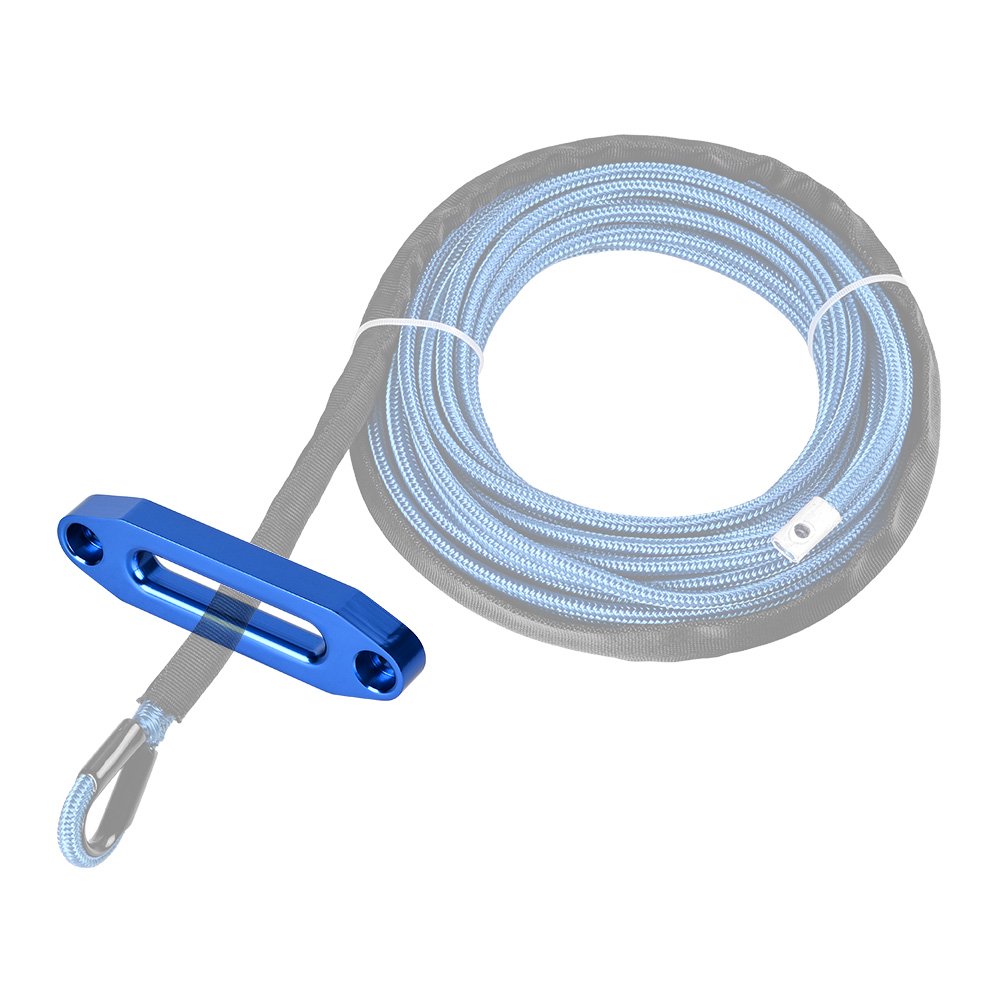 amopacorp Blue High Grade Aluminum 3000lbs to 4000lbs 4 4/5 inch Hawse Fairlead for Car SUV ATV UTV Offroad Synthetic Winch Rope