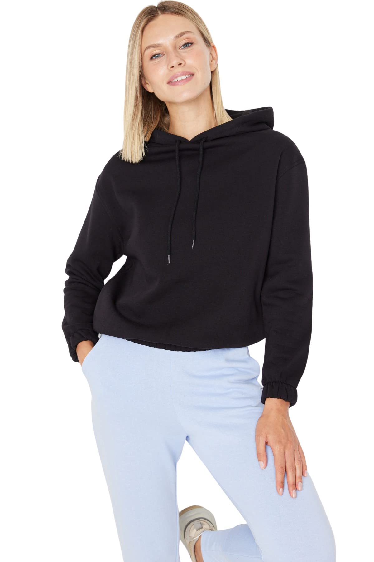 Trendyol Sweatshirt - Black - Regular