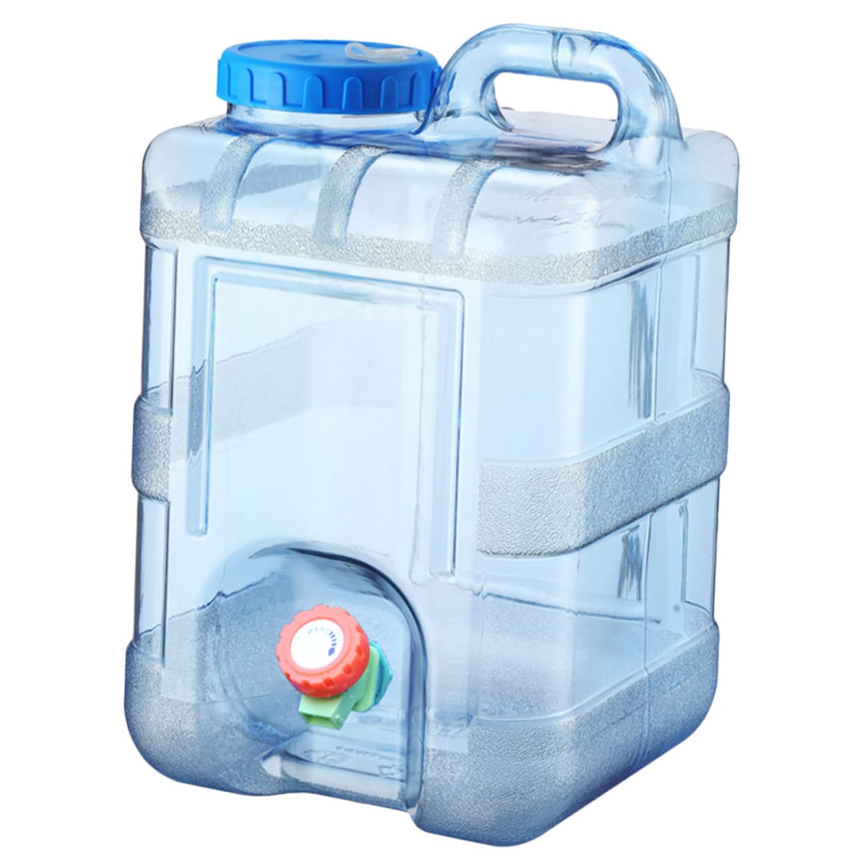 Toyvian Portable Water Container with Faucet Durable Outdoor Water Jug for Camping Hiking Travel and Emergency Storage Sturdy Material Easy to Carry Leak Resistant Design