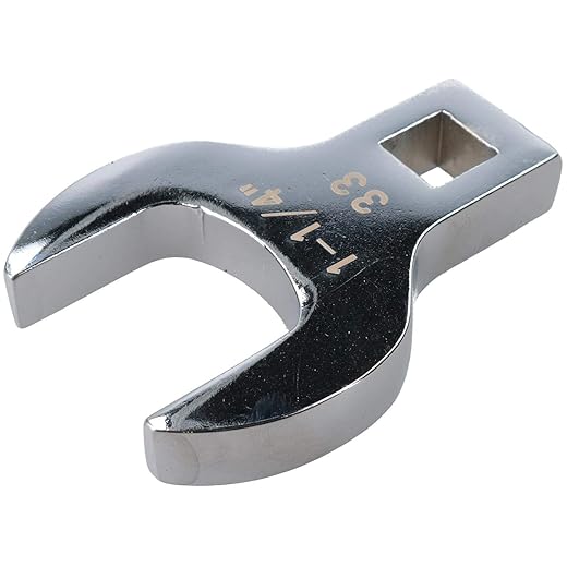 33mm 1/2" Drive Crowfoot Wrench, Chrome Vanadium