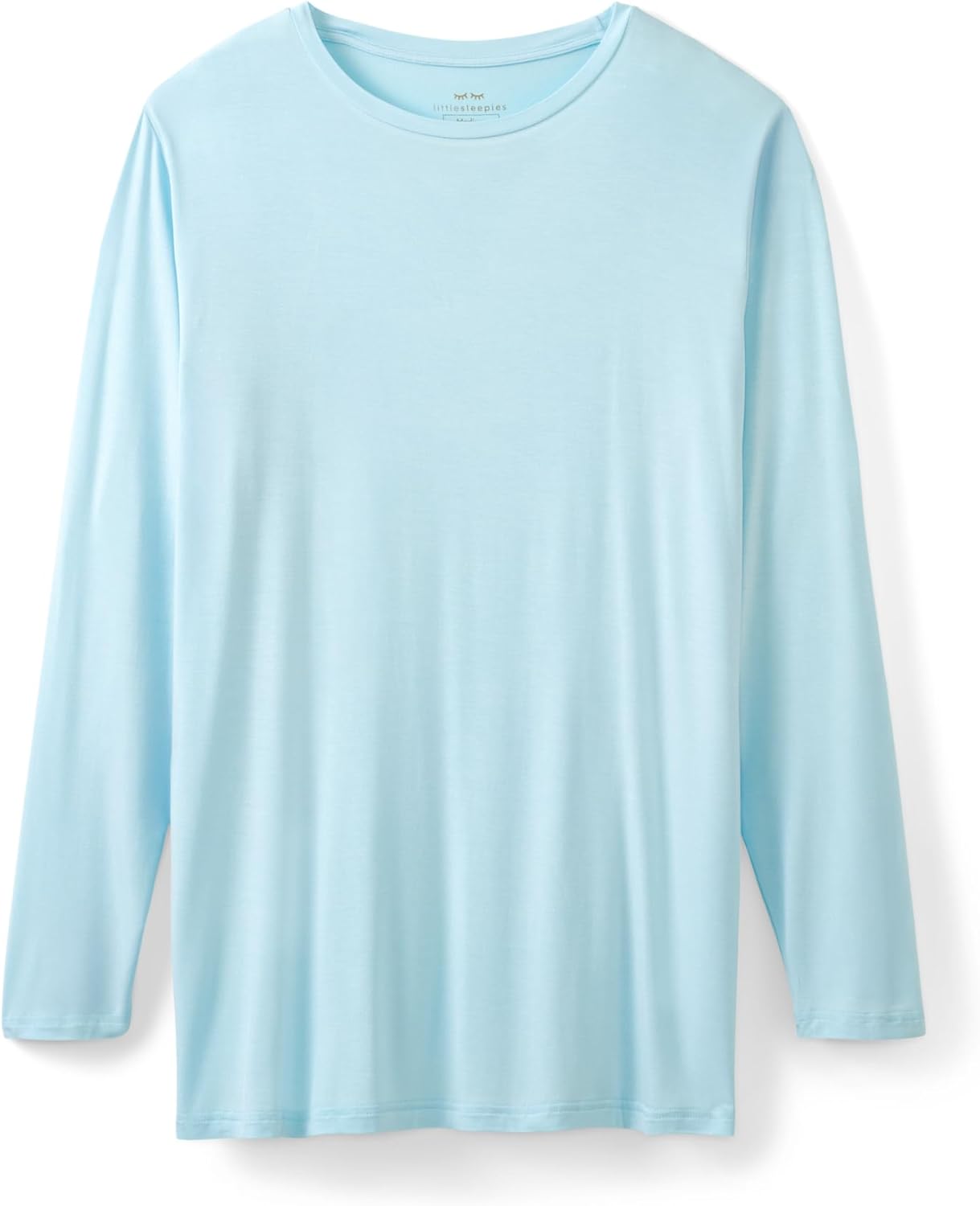 Little Sleepies Men's Pajama T-Shirt, Soft Viscose from Bamboo PJ Top for Family Matching Mens Pajamas Set, Long Sleeve Top