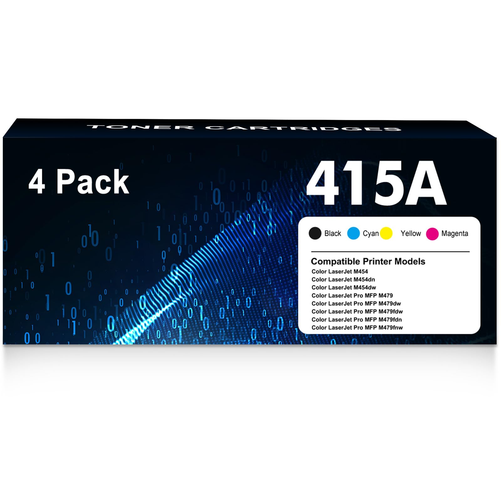 415A 415X Multipack Toner Set MFP M479dw M479fnw Mit Chip 4-Pack | Kompatibel für HP Color LaserJet Pro MFP M479dw M479fdw M479fnw M479fdn M454dw M454dn M479 W2030A W2031A W2032A W2033A