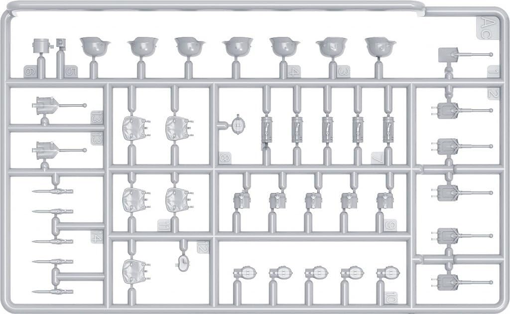 MiniArt 35247 1:35 German Infantry Weapon/Accessory Set - Faithful Replica, Model Building, Plastic Kit, Crafts, Hobby, Gluing, Model Kit, Assembly, Unpainted